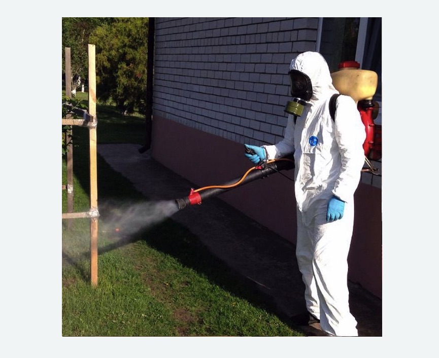 травля клещей на участке в Дегтярске